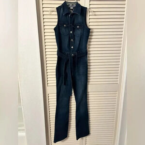 Rewash Dark Blue Denim Jumpsuit